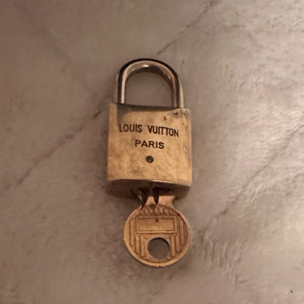 Louis Vuitton Gold Padlock and Key Set-209 - Picture 2 of 2